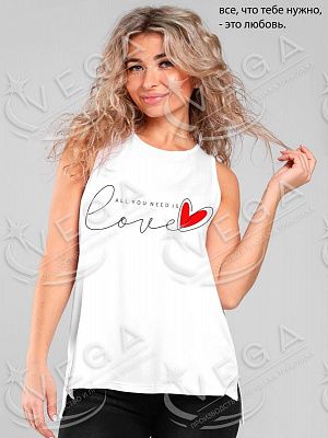 картинка Майка женская 426 магазин Одежда+ являющийся официальным дистрибьютором в России 